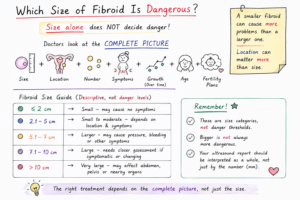 fibroid size, location, symptoms and growth, and why size alone does not determine treatment or danger